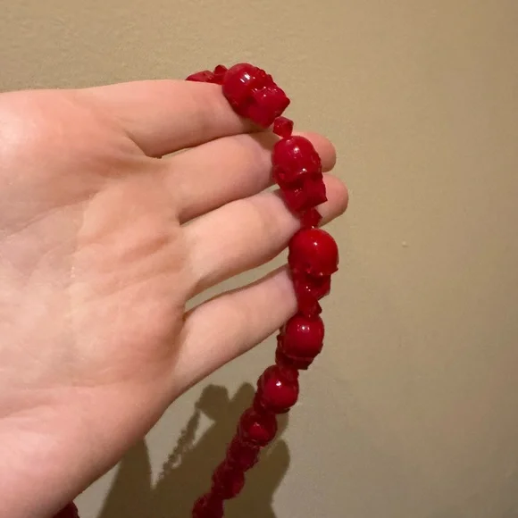 Tarina Tarantino Skull Bead jewel Necklace - Picture 2 of 2